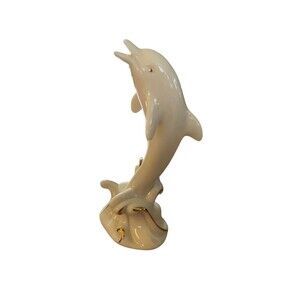 Lenox China Porcelain Sea Prancer Dolphin Figurine Gold Accents